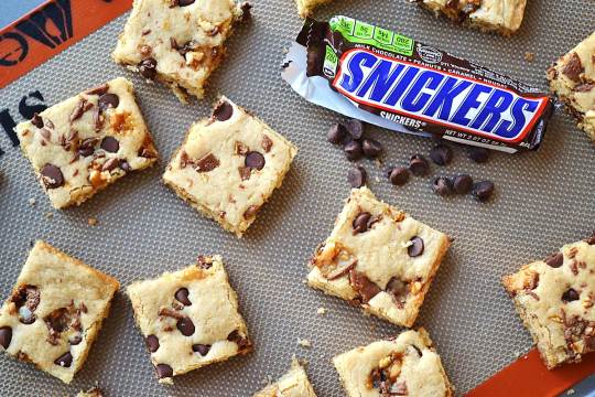 Buttery Snickers Bars by Little Bitty Bakes